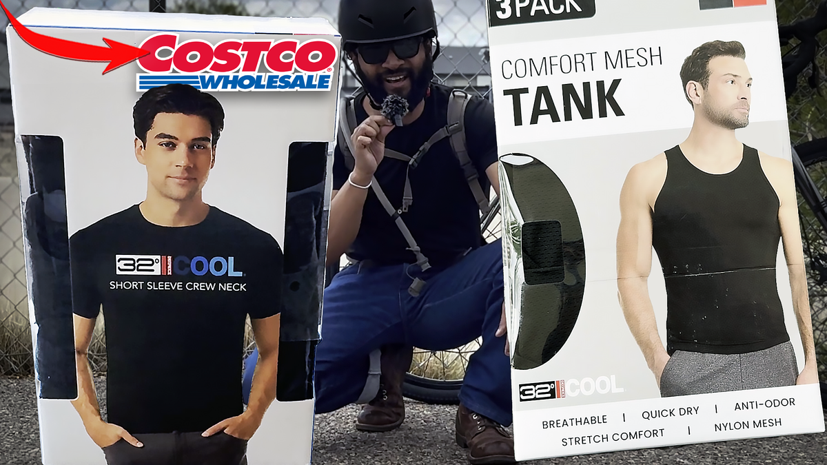 A 3-pack box of shirts and 3-pack box of tank tops from 32 Degrees