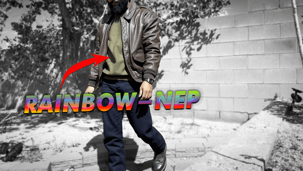 The Vintage Heavyweight Sweatshirt by Gustin, in Army Rainbow-nep